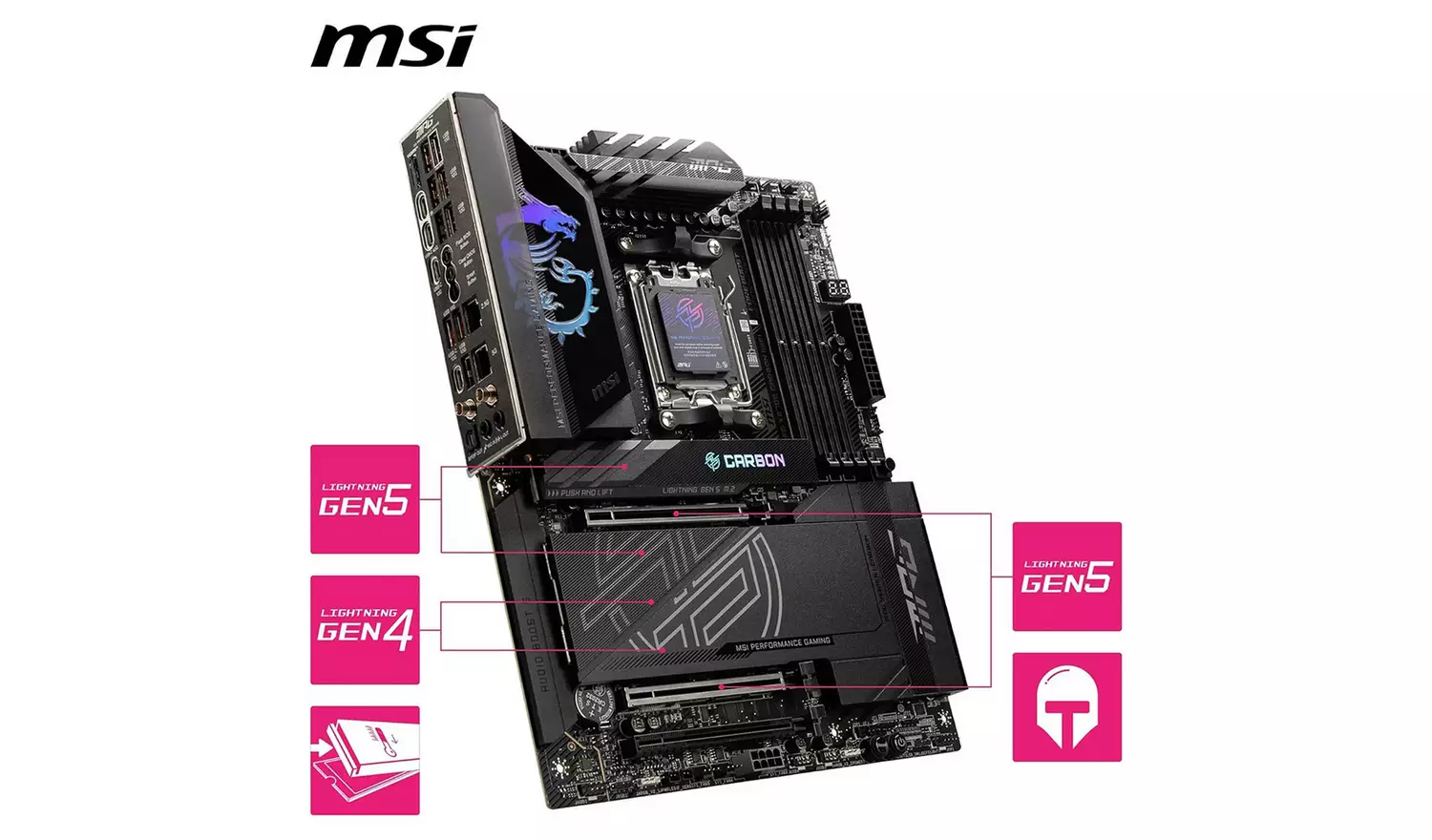 MSI MPG X870E CARBON Wi-Fi Motherboard
