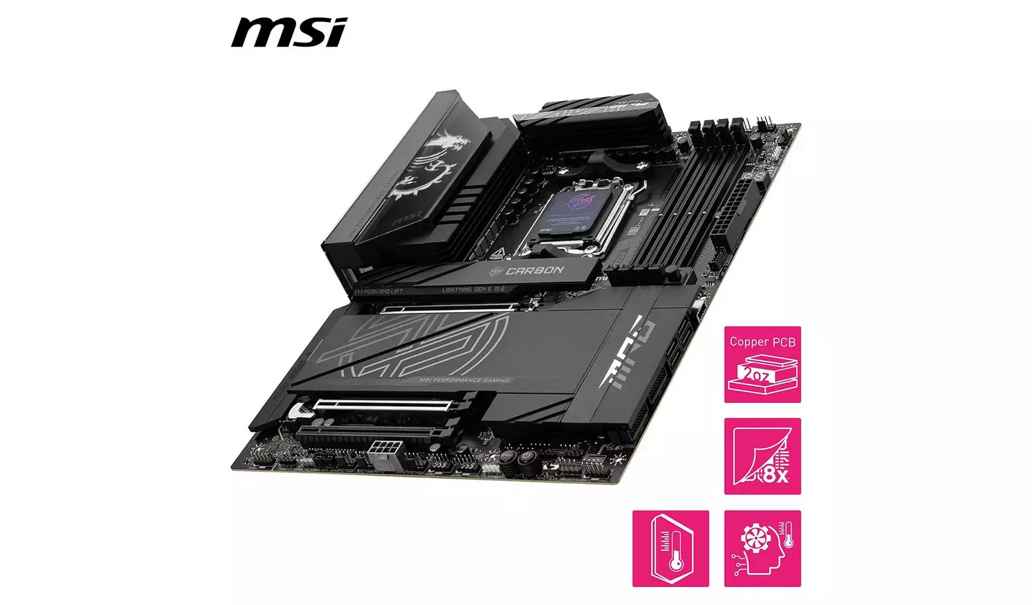 MSI MPG X870E CARBON Wi-Fi Motherboard