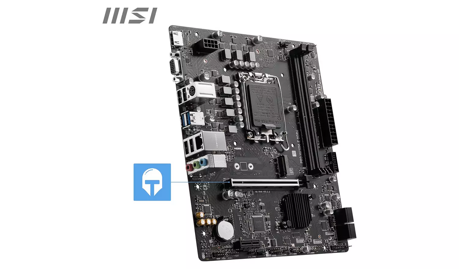 MSI Micro ATX Pro H610M-E DDR4 Motherboard