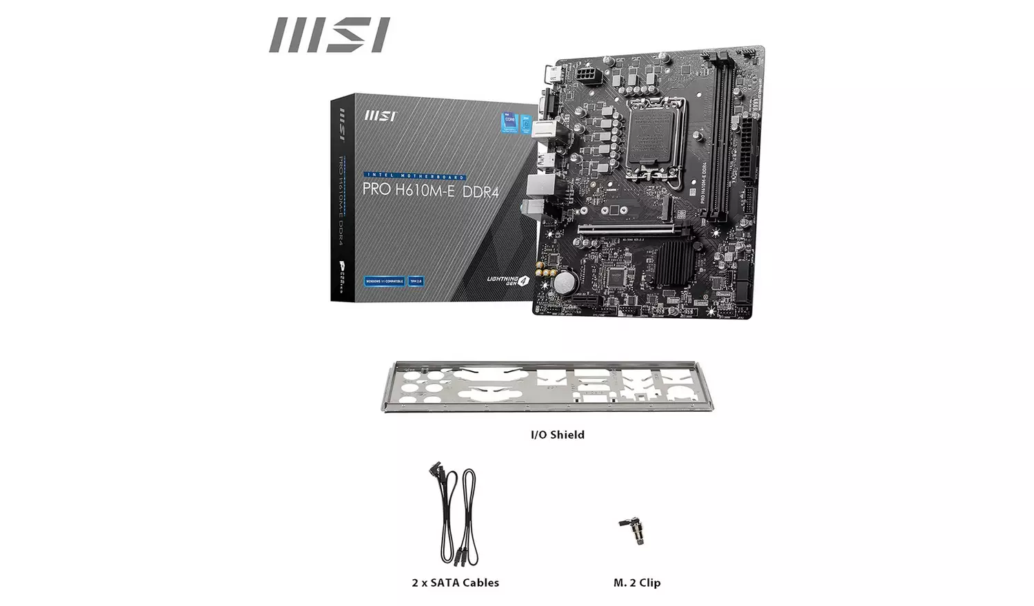 MSI Micro ATX Pro H610M-E DDR4 Motherboard