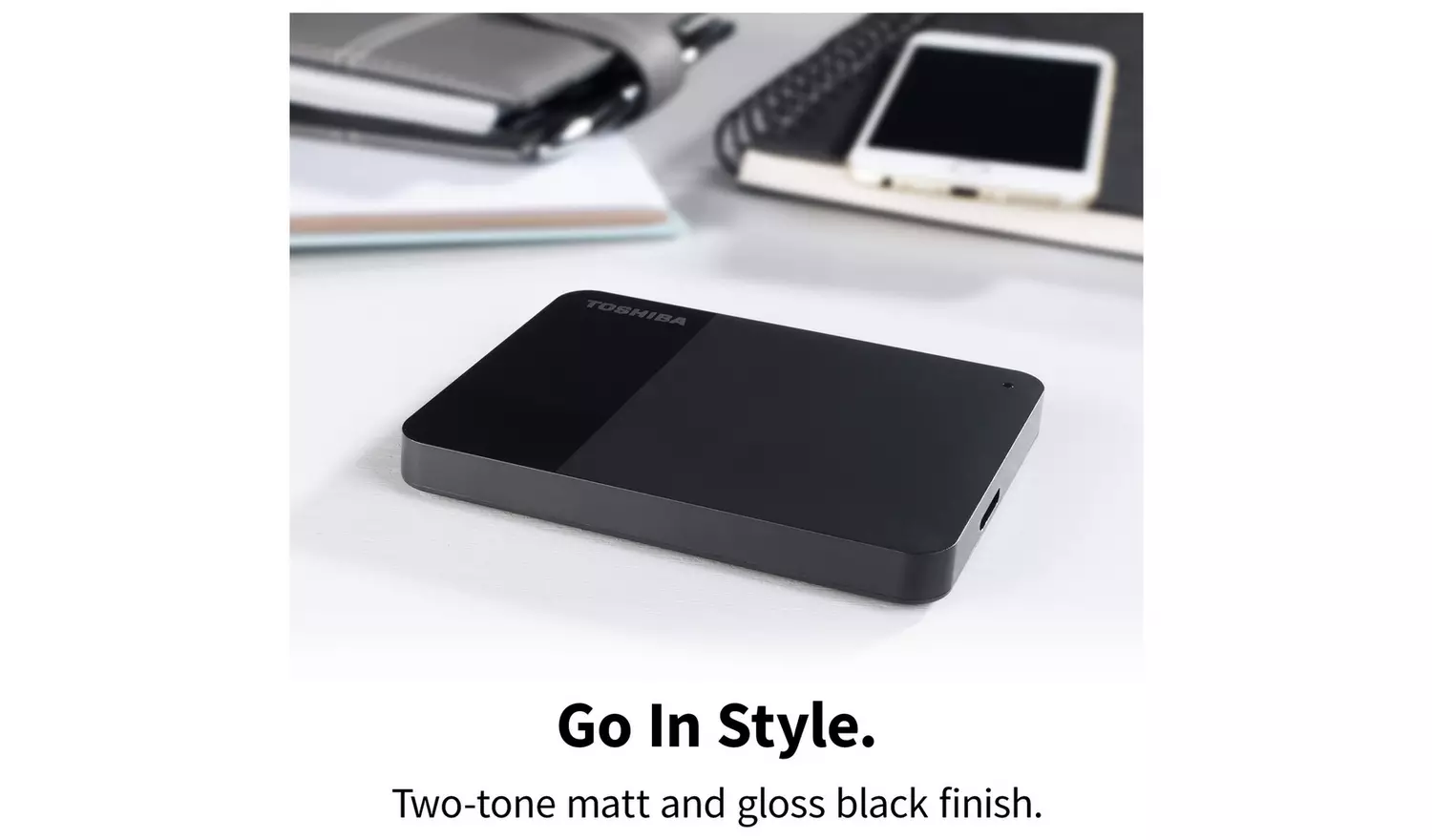 Toshiba Canvio Ready 2TB Portable Hard Drive - Black