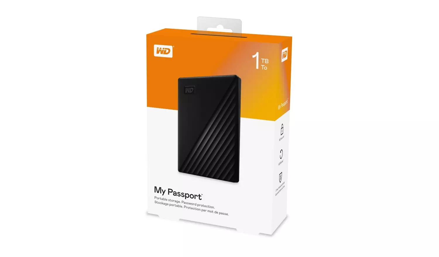 Western Digital My Passport 1TB Portable Hard Drive - Black