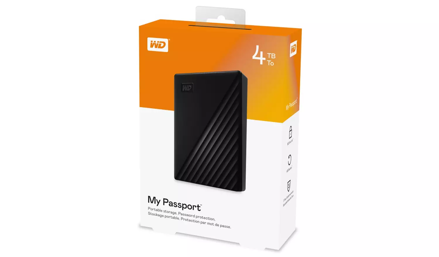 Western Digital My Passport 4TB Portable Hard Drive - Black