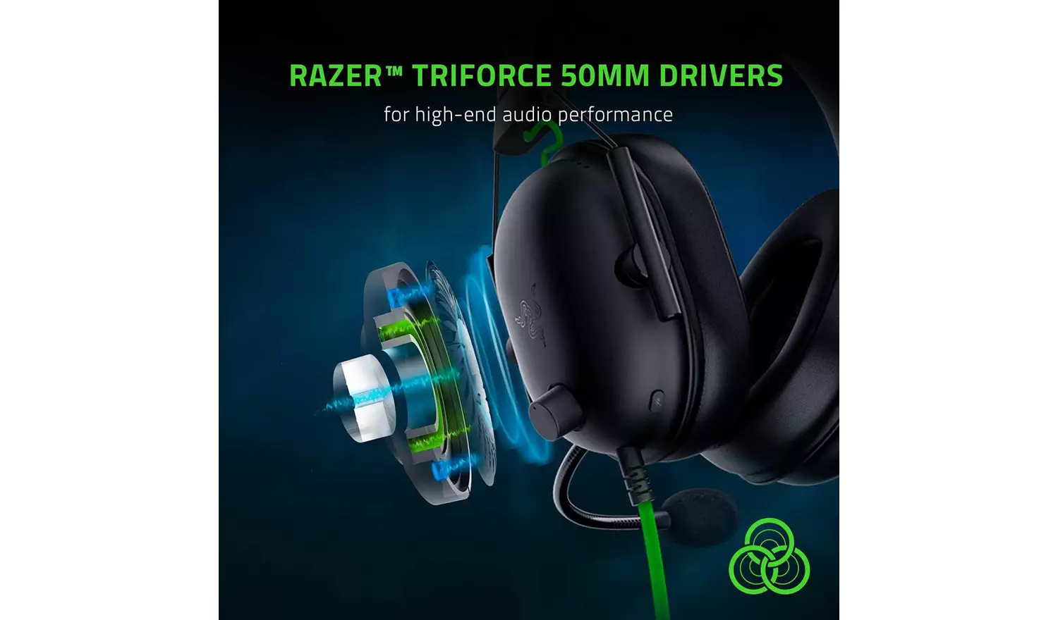 Razer BlackShark V2 PC USB Headset - Black