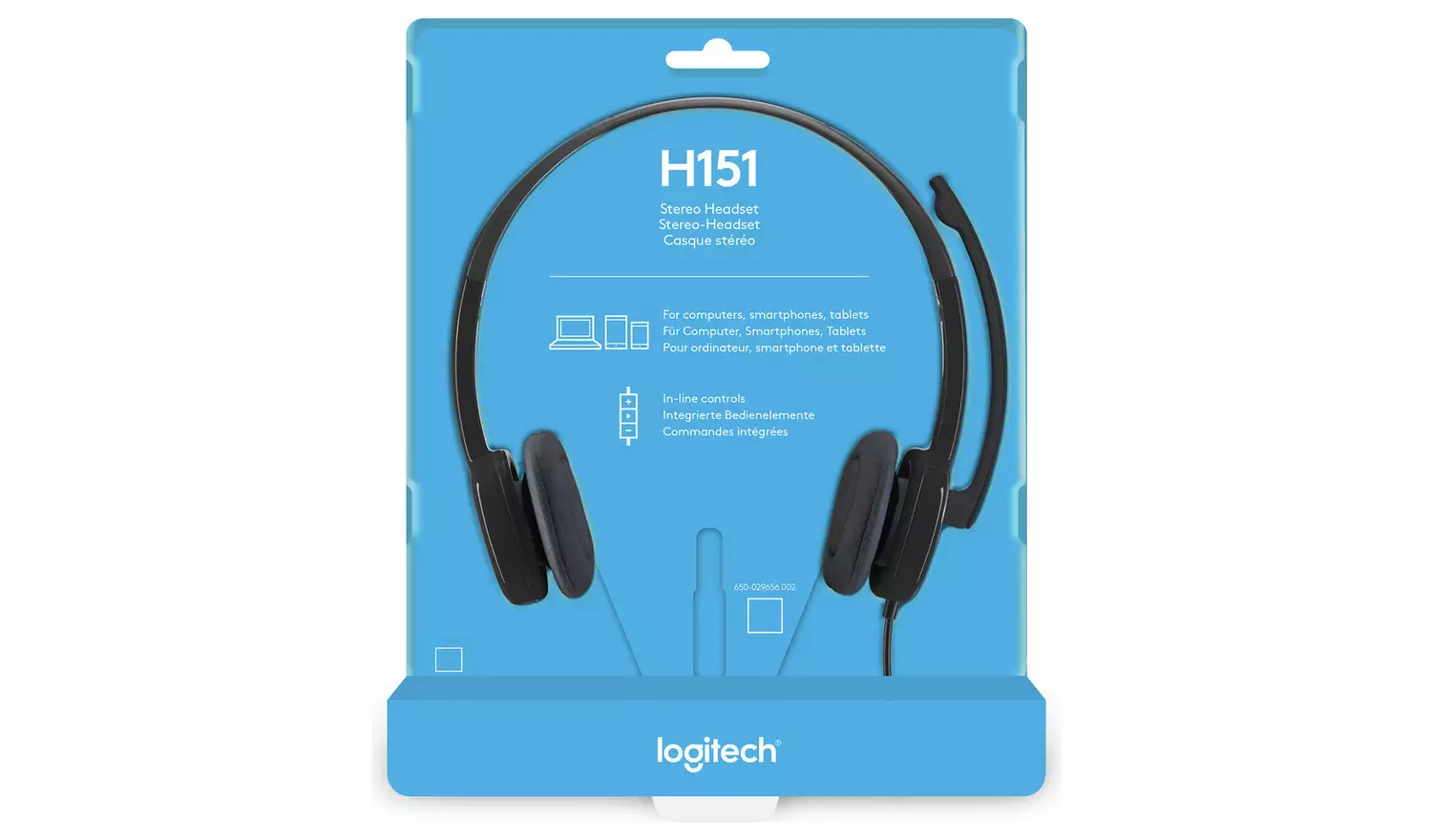 Logitech H151 Stereo PC Headset - Black