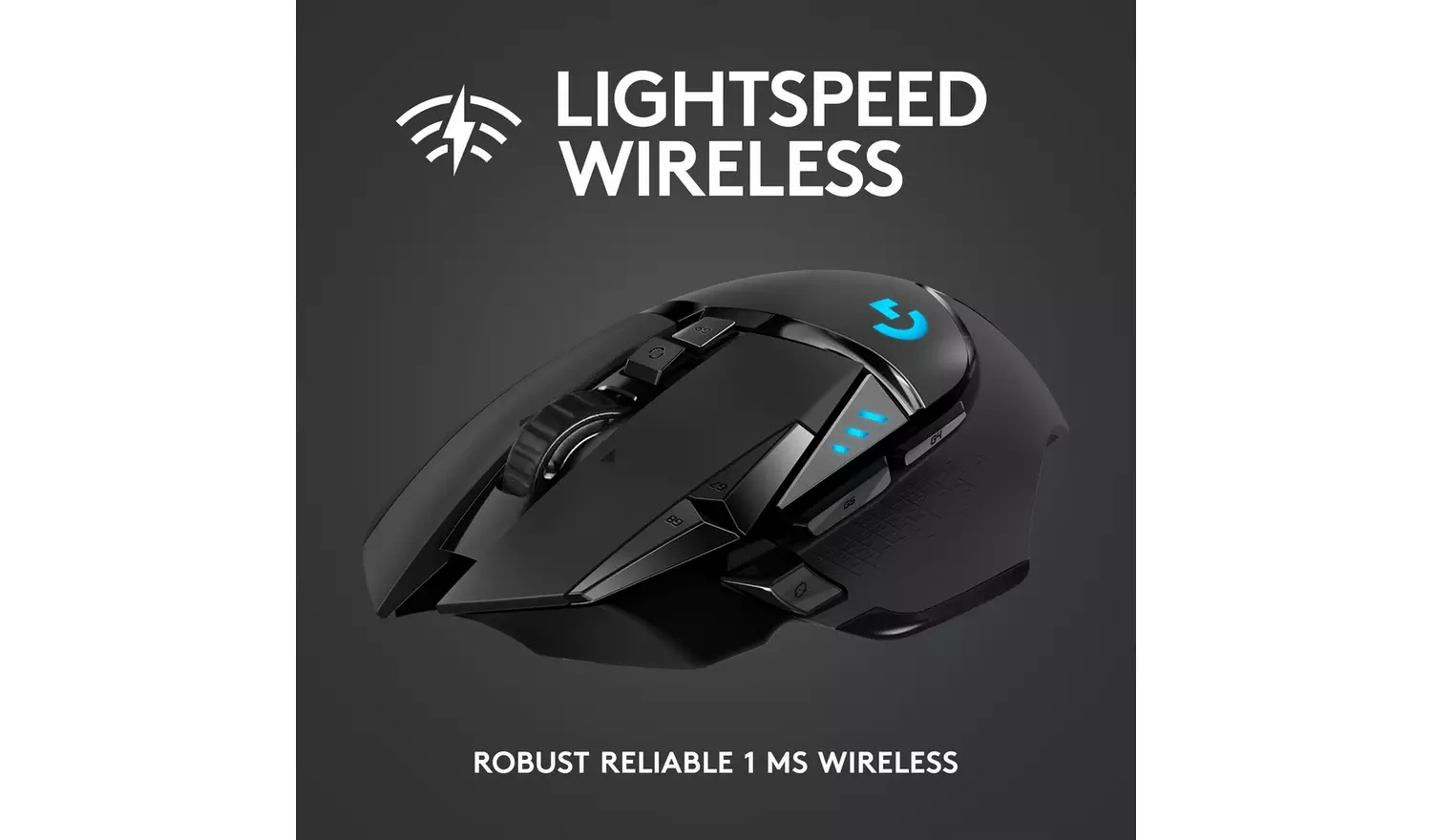 Logitech G502 Hero Lightspeed Wireless Gaming Mouse - Black