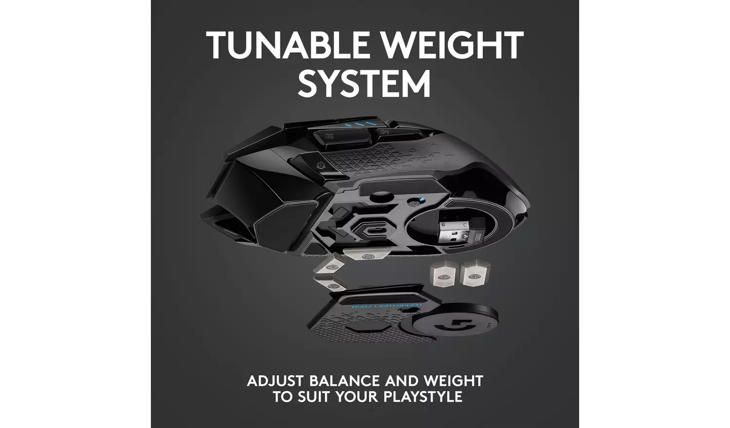 Logitech G502 Hero Lightspeed Wireless Gaming Mouse - Black