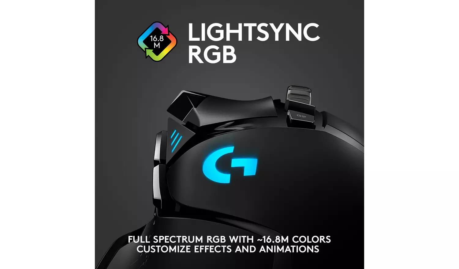 Logitech G502 Hero Lightspeed Wireless Gaming Mouse - Black