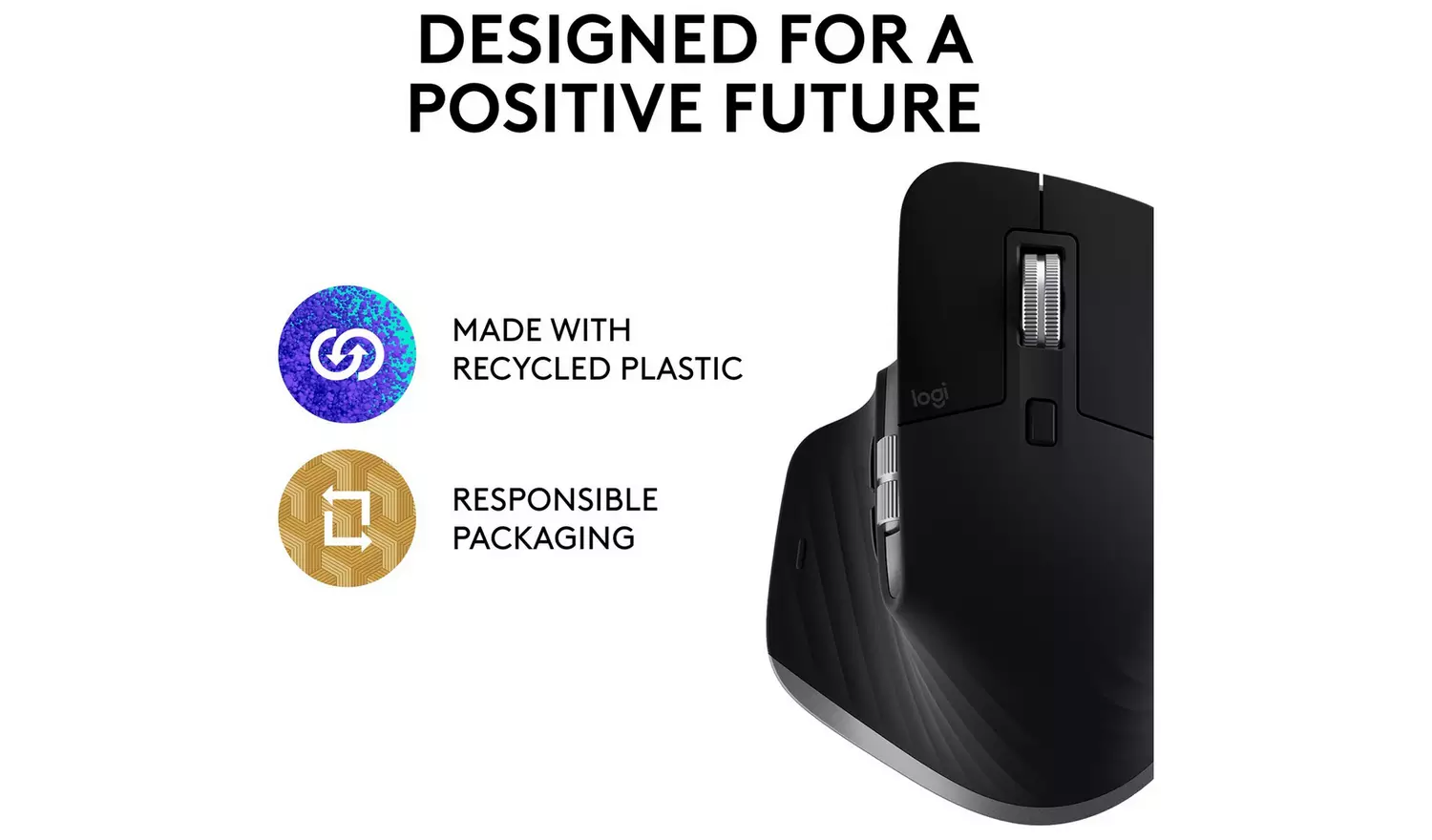Logitech MX Master 3S Wireless Mac Mouse - Black