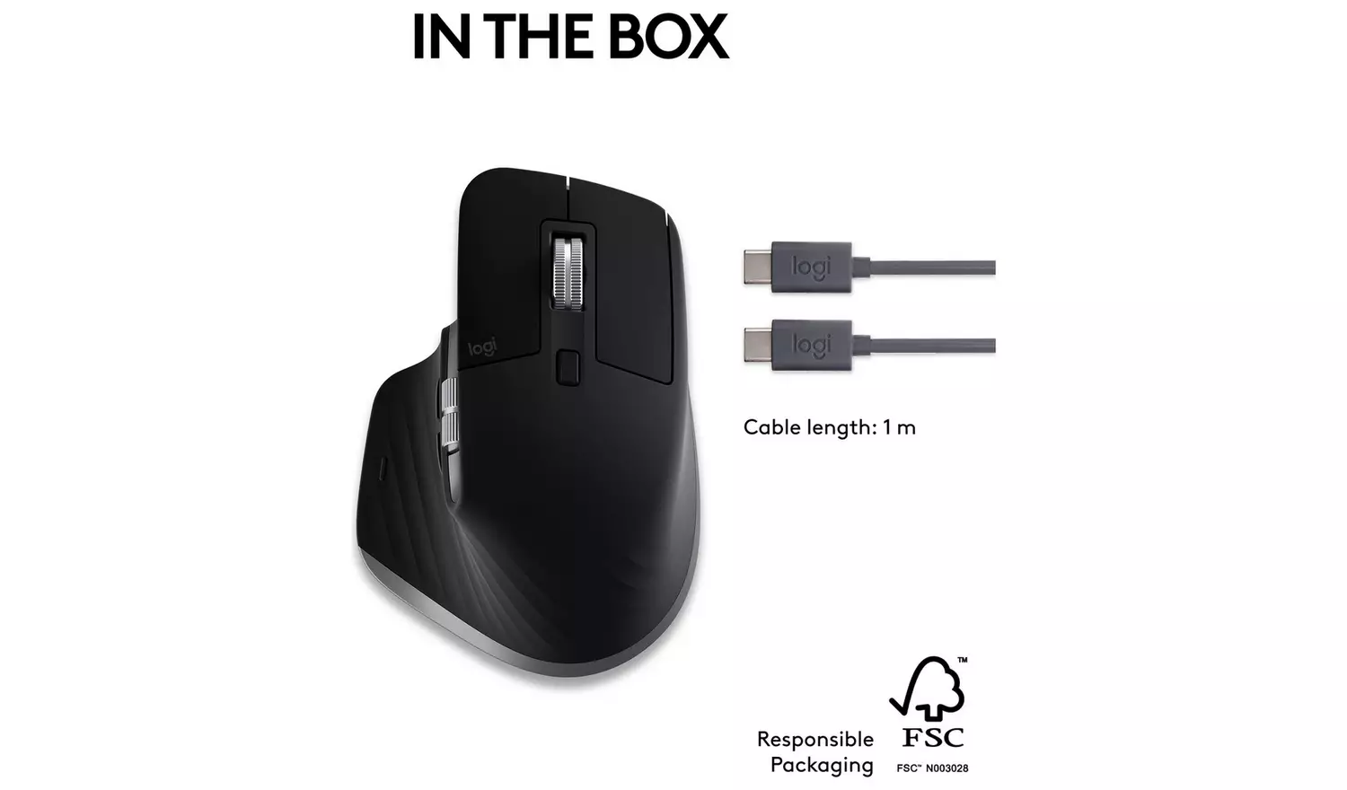 Logitech MX Master 3S Wireless Mac Mouse - Black