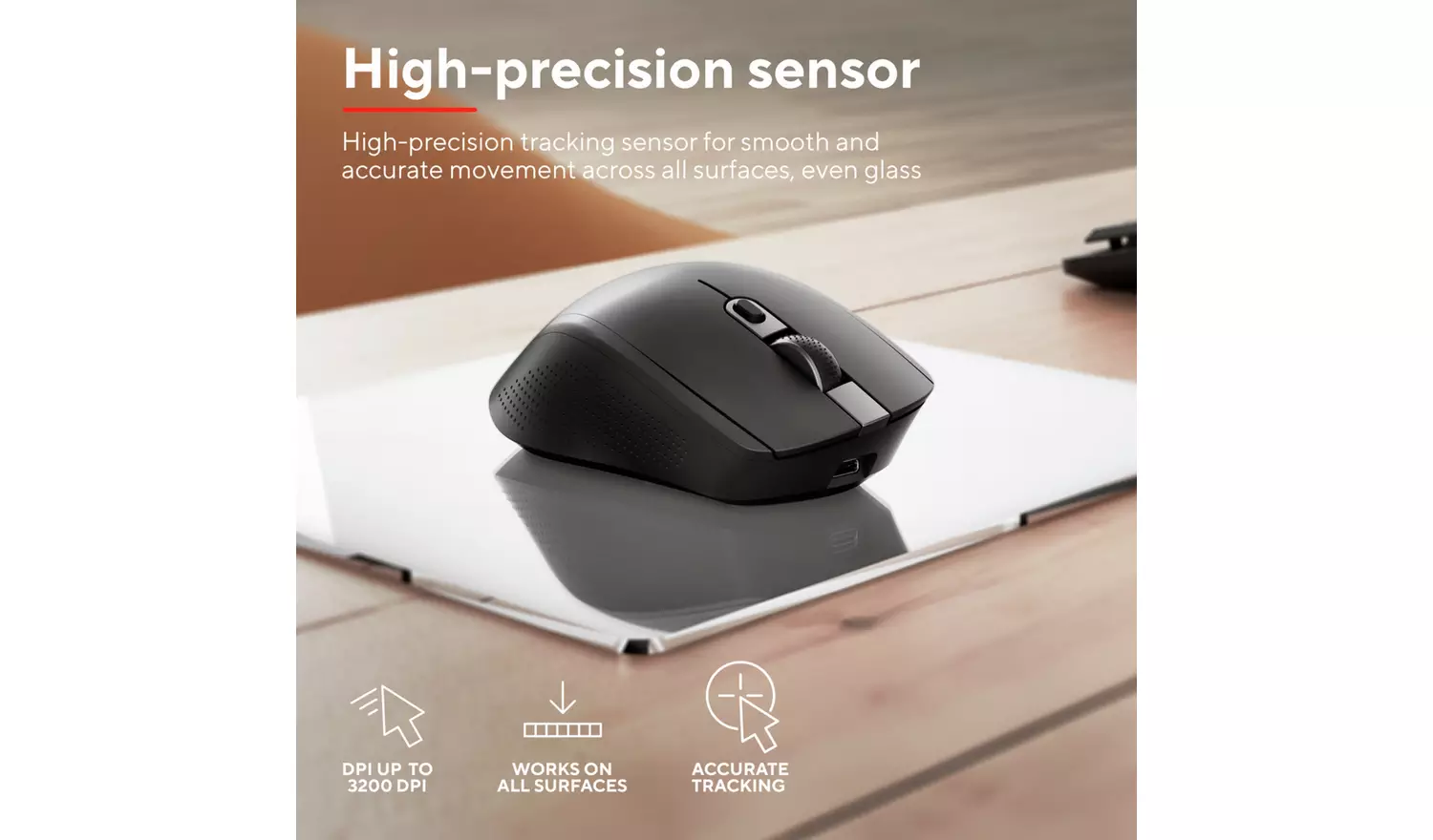 Trust Ozaa Plus Multi-Device Wireless Mouse - Black