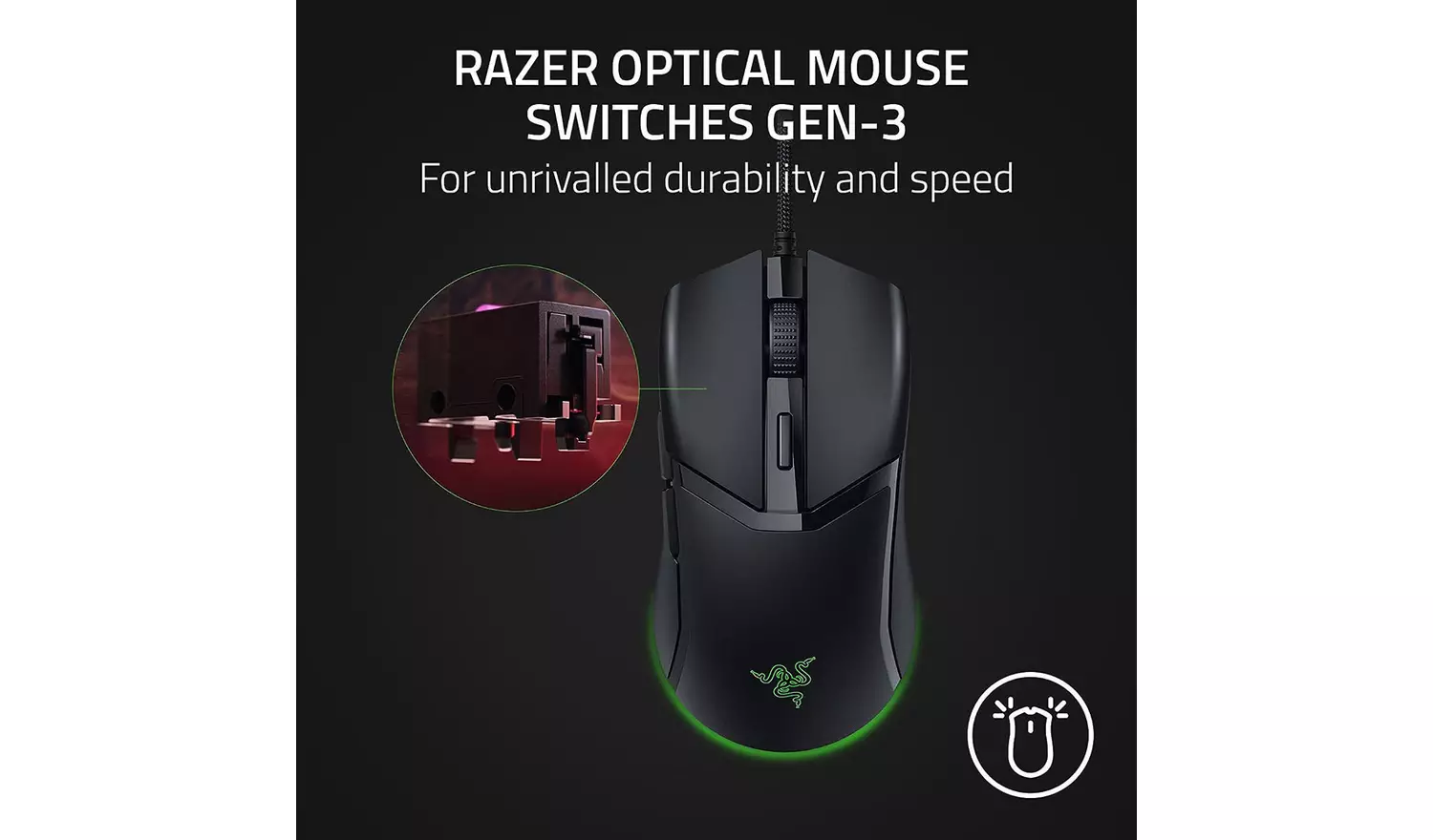 Razer Cobra Wired Gaming Mouse - Black