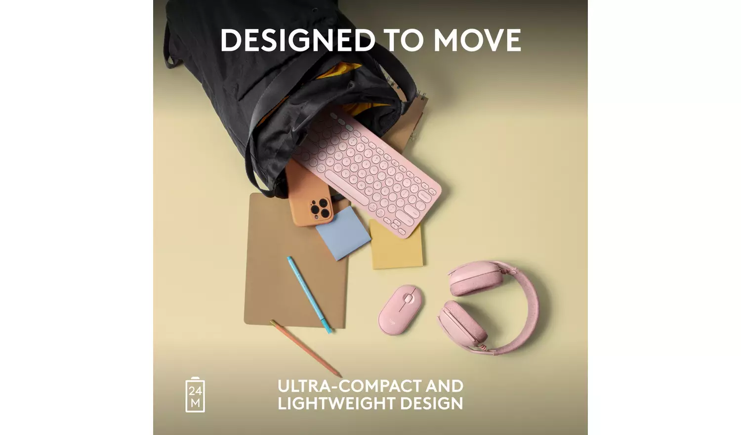 Logitech Pebble 2 M350s Wireless Mouse - Rose