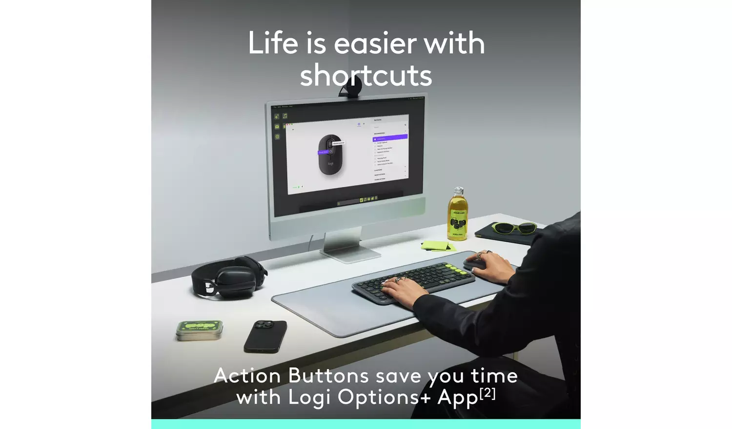 Logitech POP Wireless Mouse - Off White