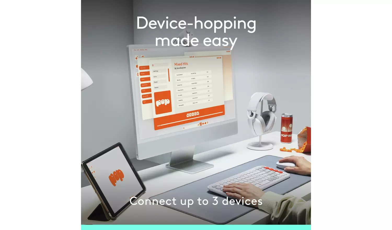 Logitech POP Wireless Mouse - Off White