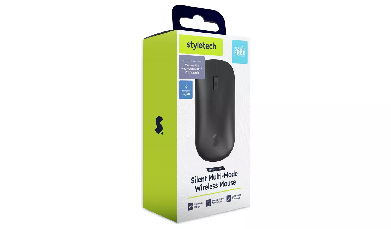 Styletech M400 Multi-Mode Wireless Mouse - Black
