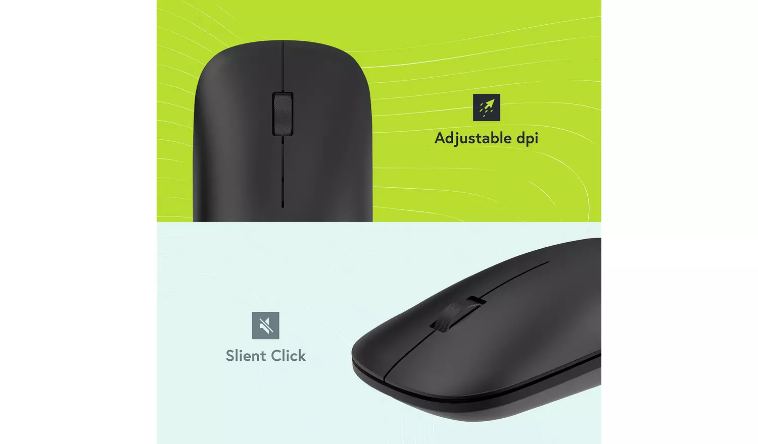 Styletech M400 Multi-Mode Wireless Mouse - Black