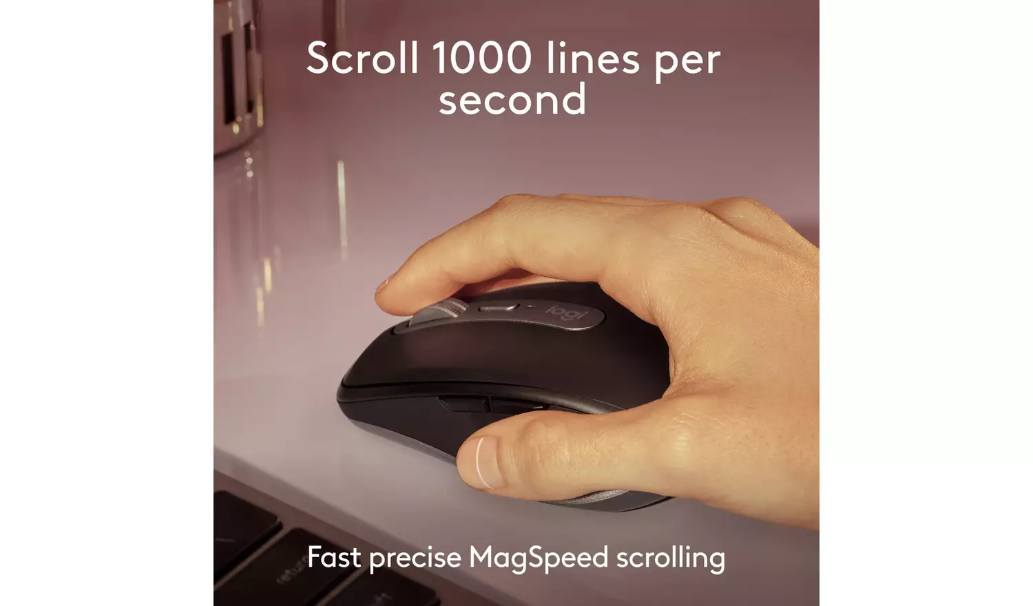 Logitech MX Anywhere 3S Mac Wireless Mouse - Pale Grey