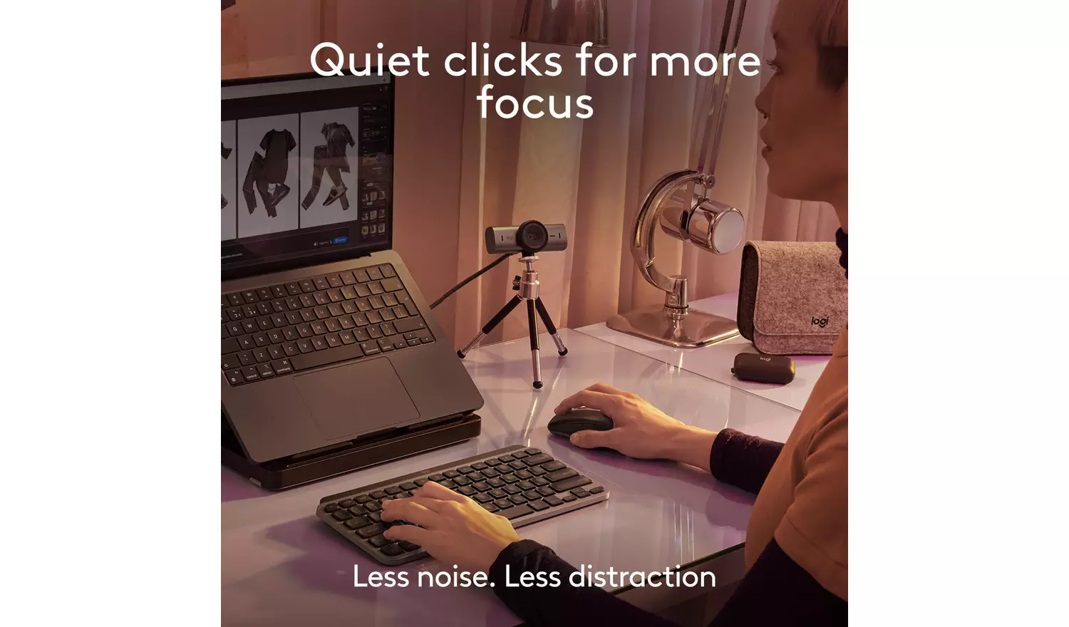 Logitech MX Anywhere 3S Mac Wireless Mouse - Pale Grey