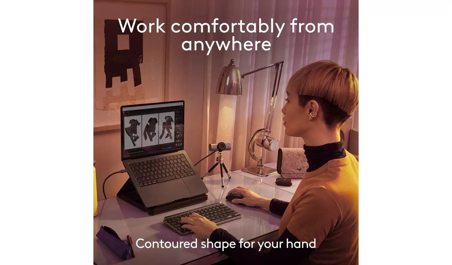 Logitech MX Anywhere 3S Mac Wireless Mouse - Pale Grey