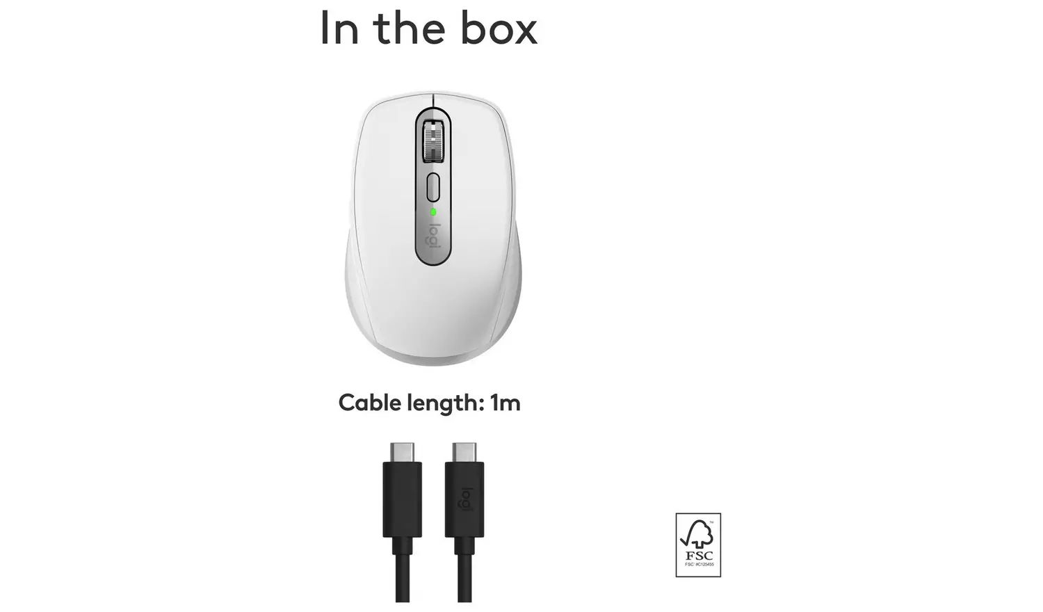 Logitech MX Anywhere 3S Mac Wireless Mouse - Pale Grey