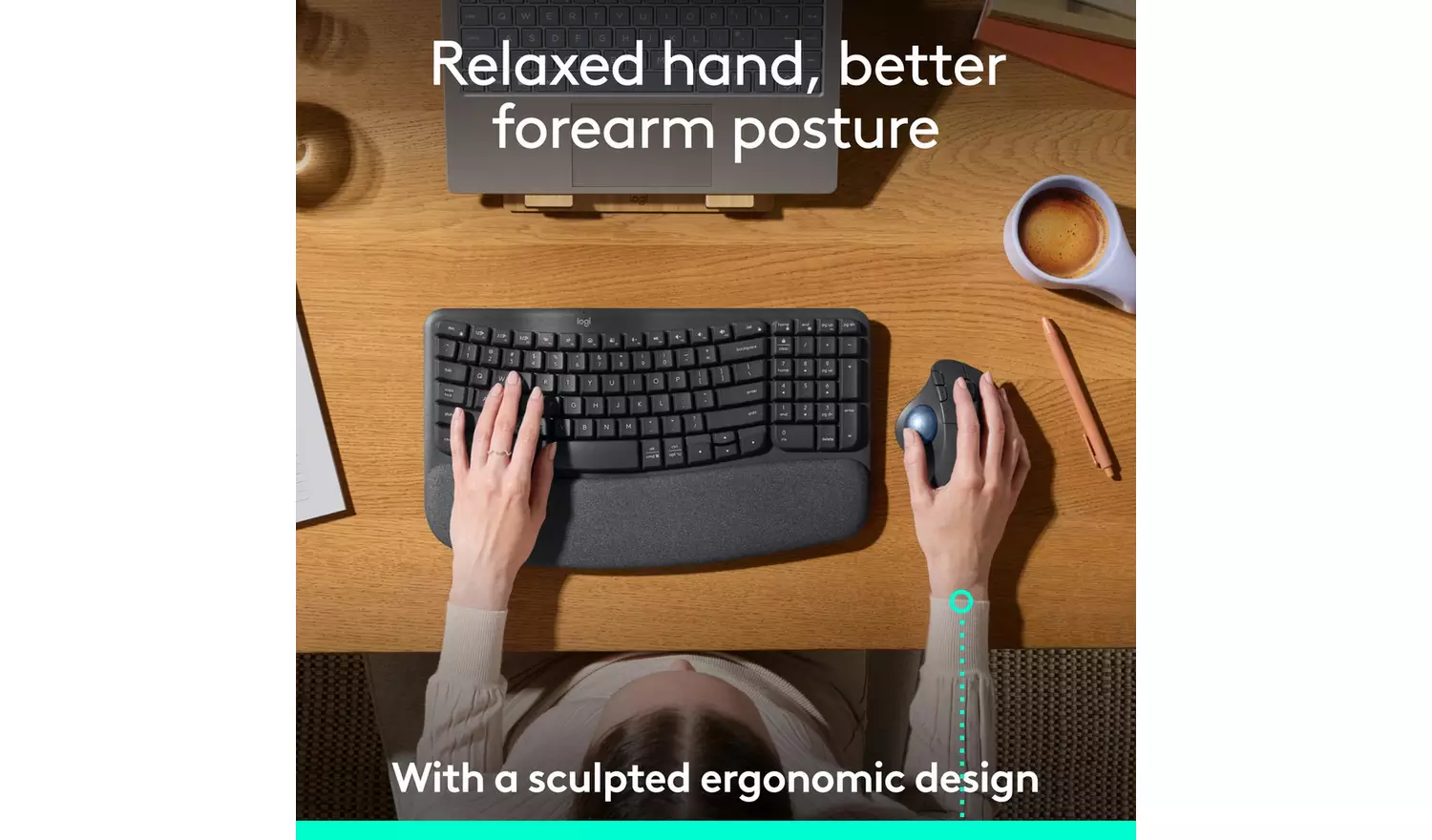 Logitech Ergo M575S Wireless Mouse - Black