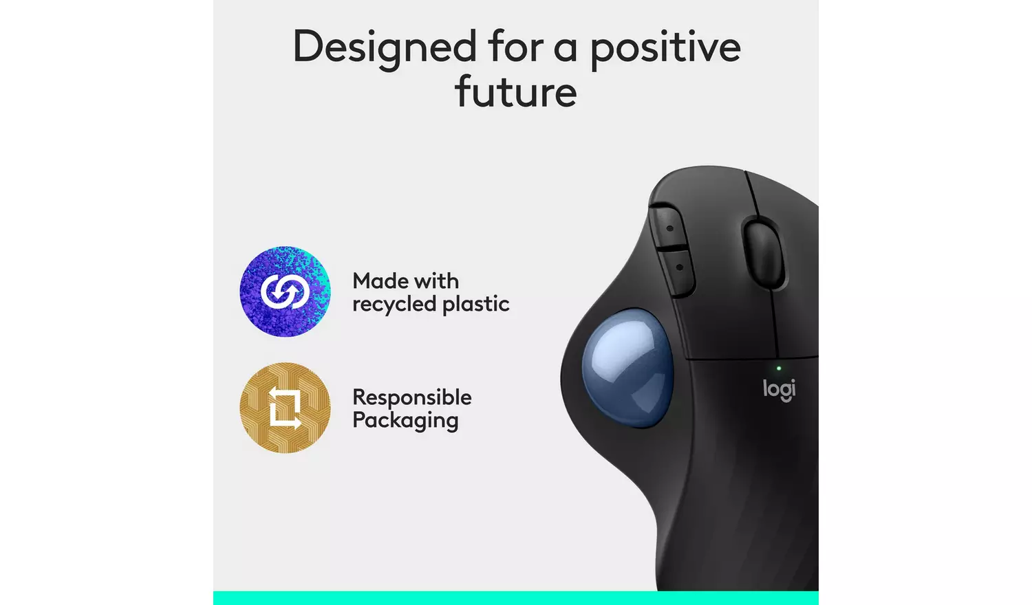 Logitech Ergo M575S Wireless Mouse - Black