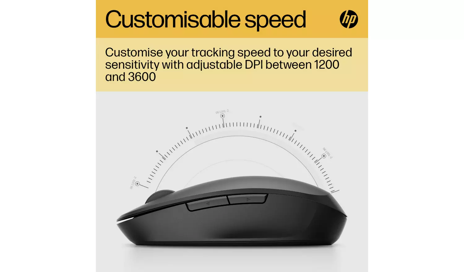 HP Dual Mode Wireless Mouse - Black