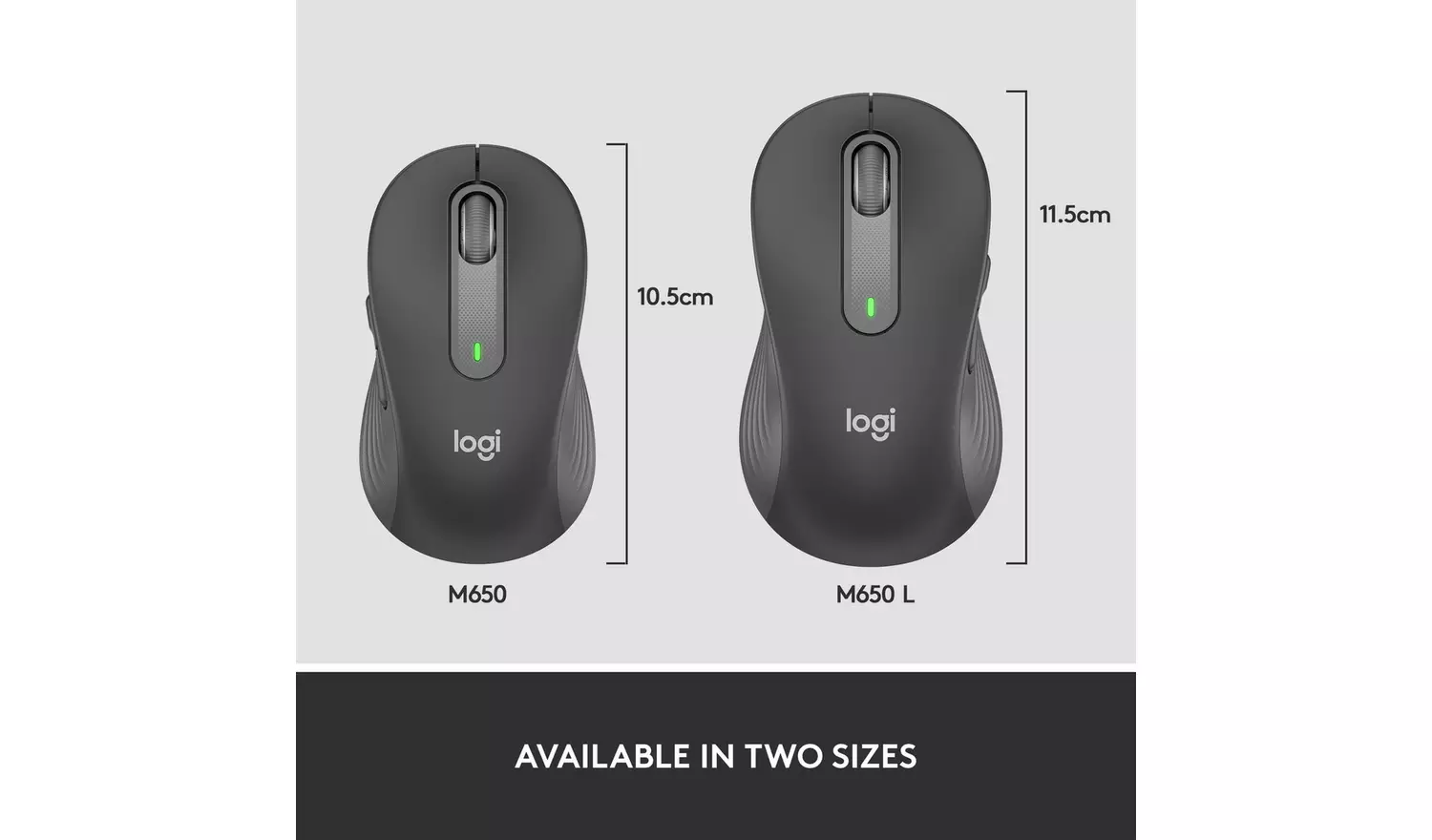 Logitech M650 Wireless Mouse - Black