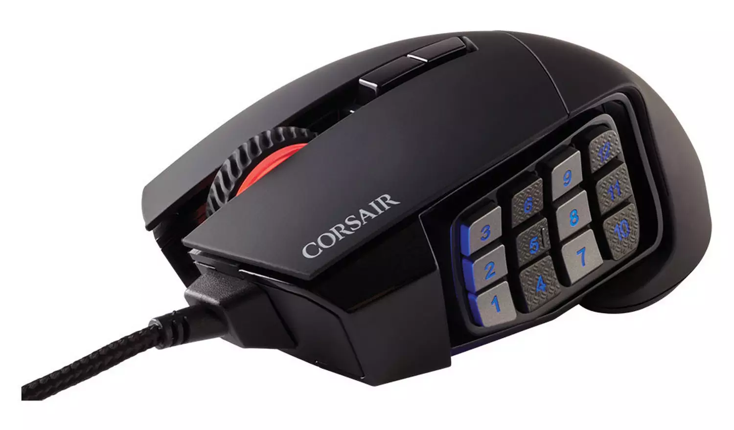Corsair Scimitar RGB Elite Wired MMO Gaming Mouse - Black