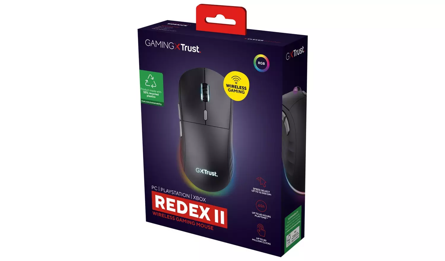 Trust GXT926 Redex II Wireless Mouse - Black