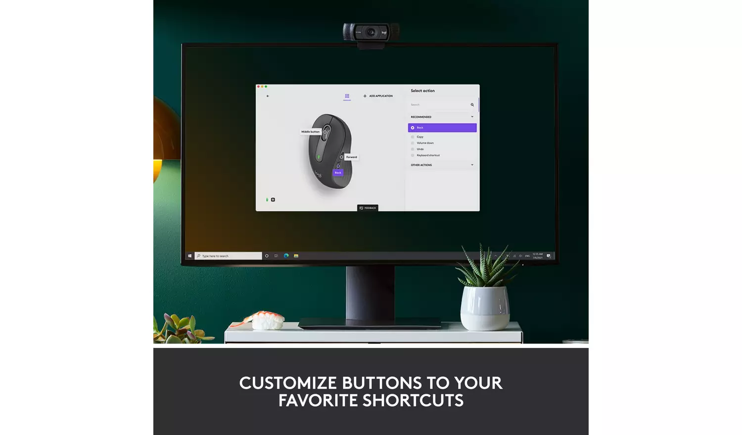 Logitech M650 Left Handed Wireless Mouse - Black