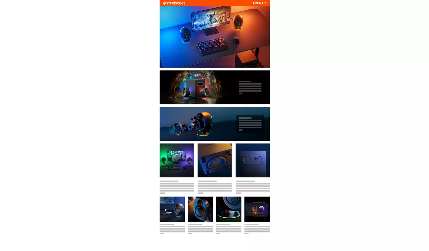 SteelSeries ARENA 7 Speaker - Black