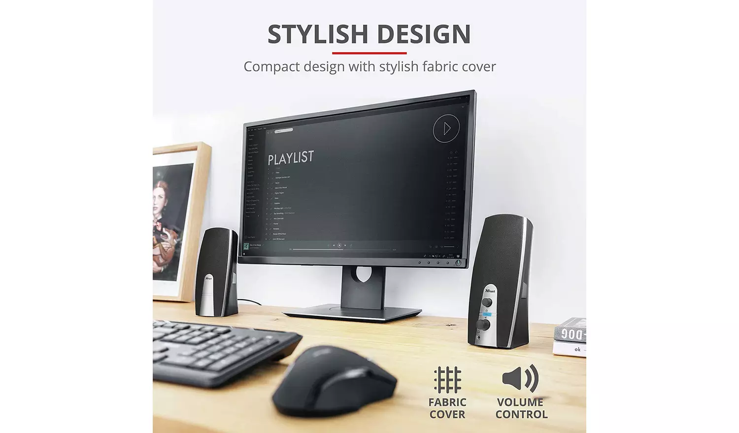 Trust Mila 2.0 PC Speaker Set - Black and Silver