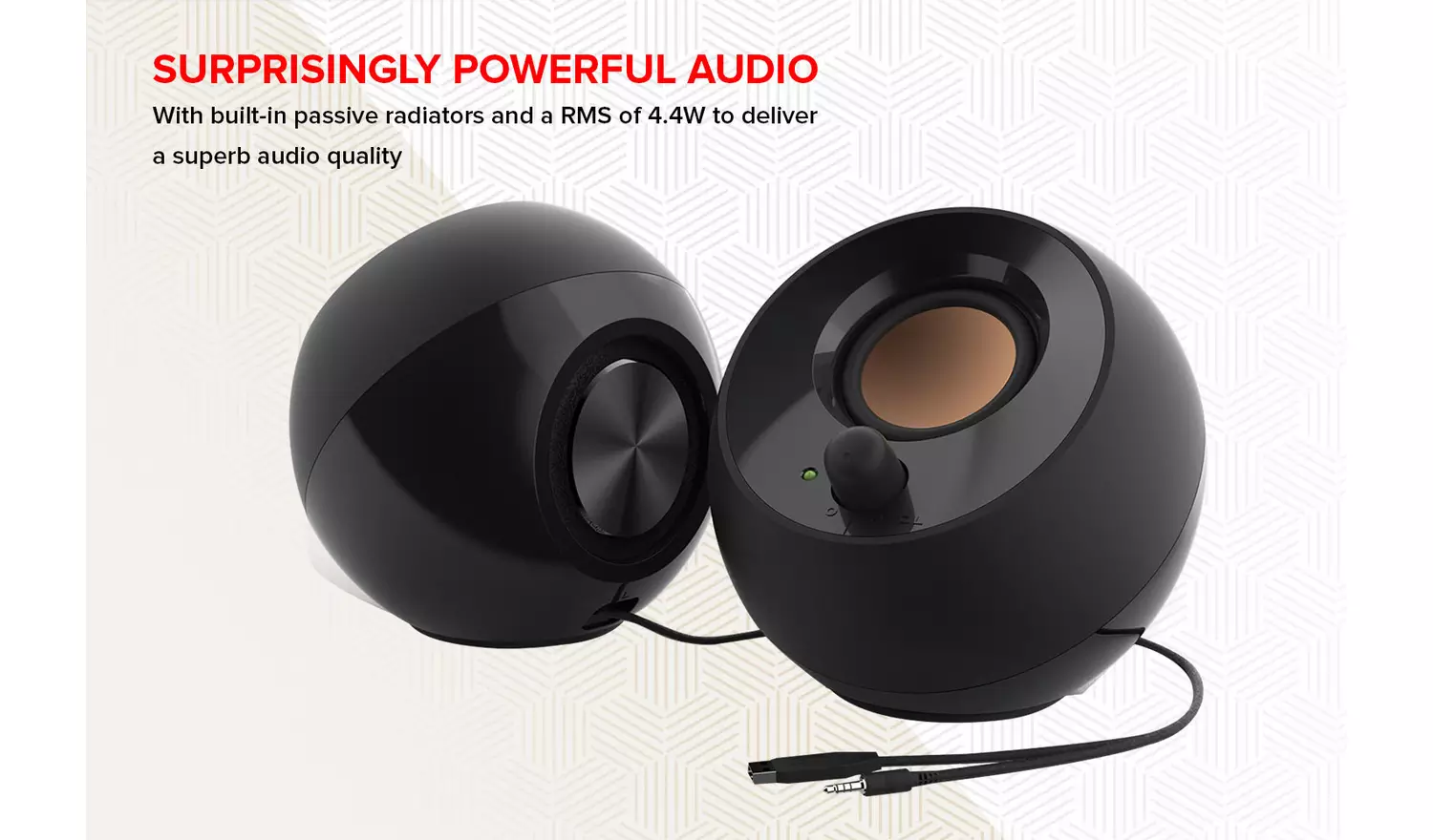 Creative Pebble v1 Modern 2.0 USB Desktop Speakers