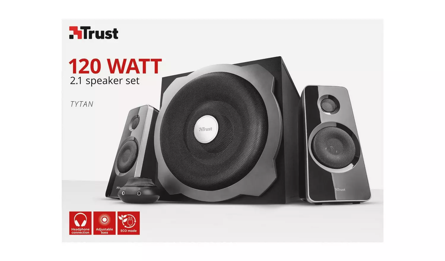 Trust Tytan 2.1 PC Speaker Set - Black