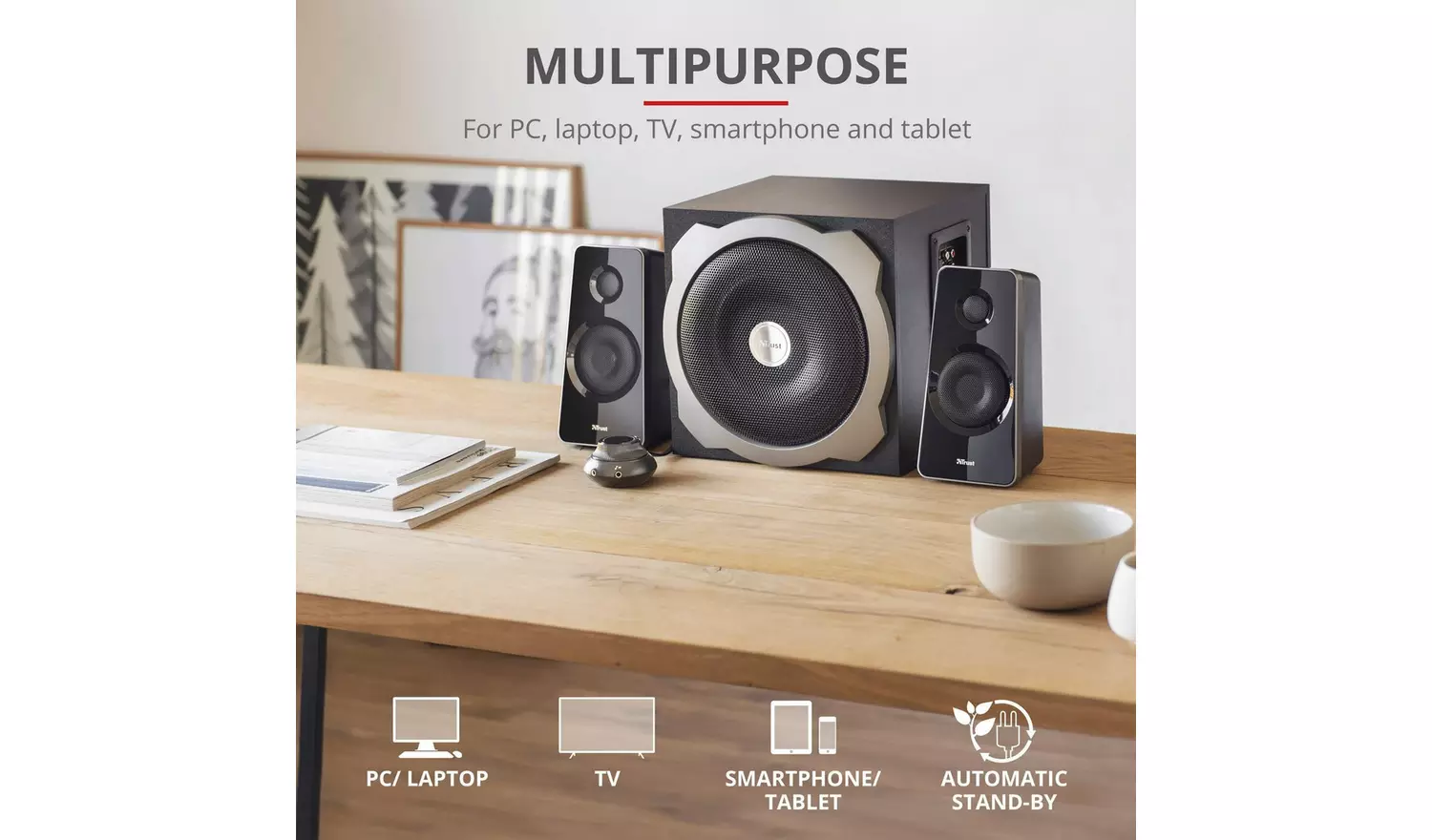 Trust Tytan 2.1 PC Speaker Set - Black