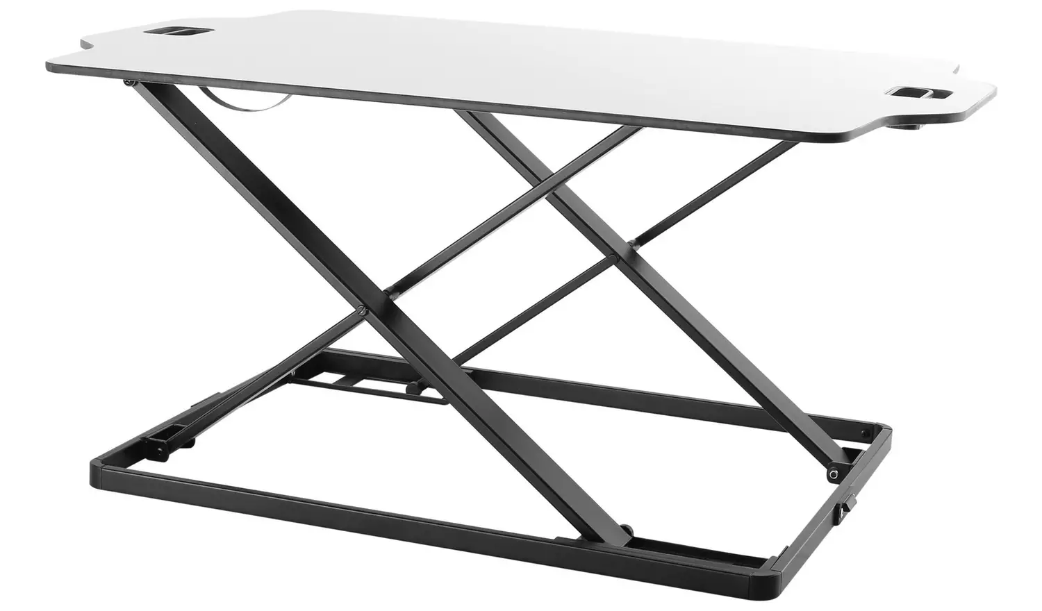 ProperAV Slim Profile Stand Up Desk Workstation - White