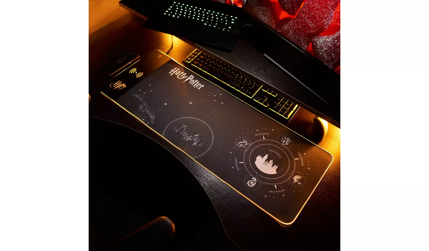 Harry Potter Wireless Charging RGB Gaming Mat