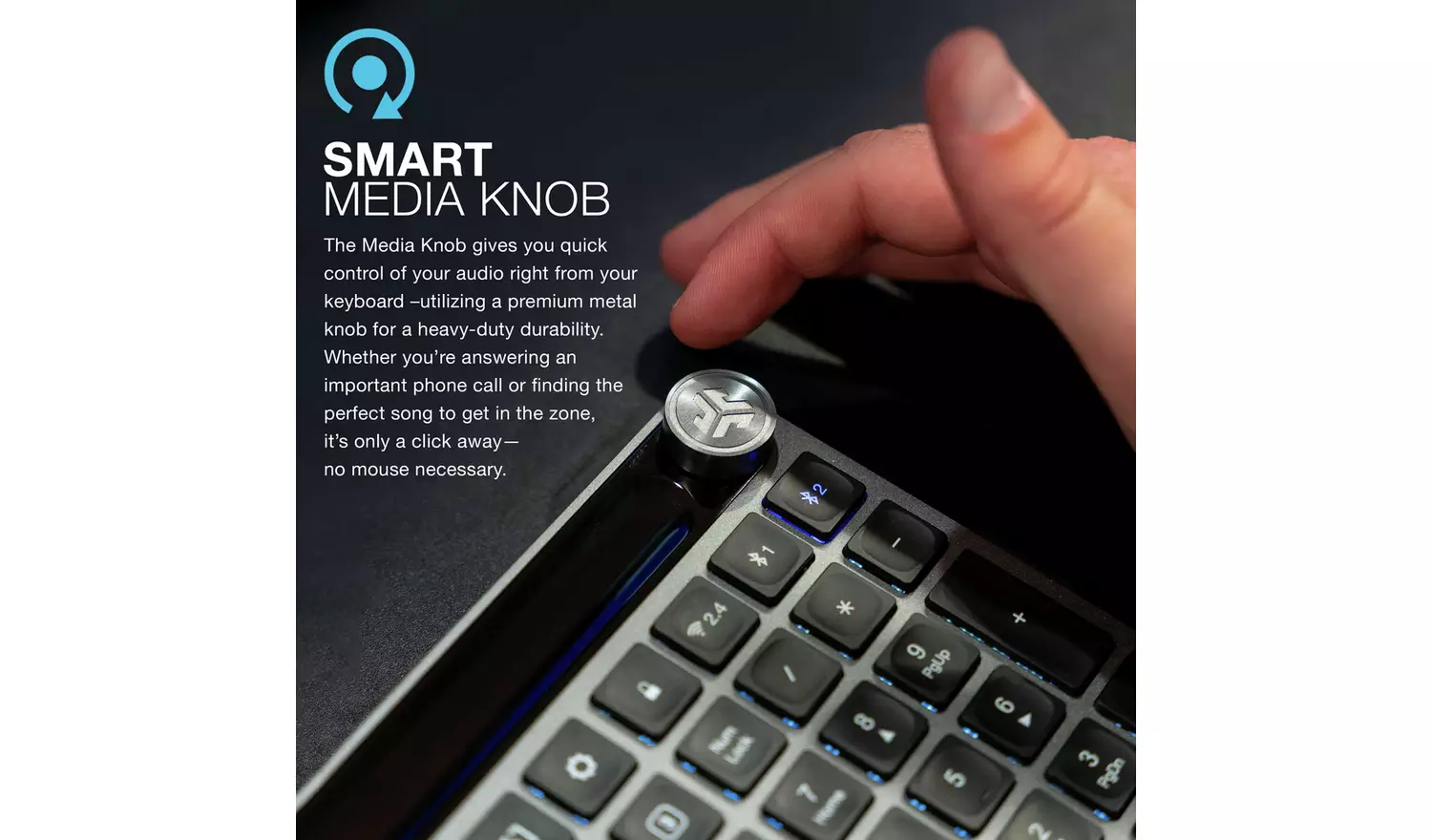 JLab Epic Wireless Bluetooth Keyboard - Black