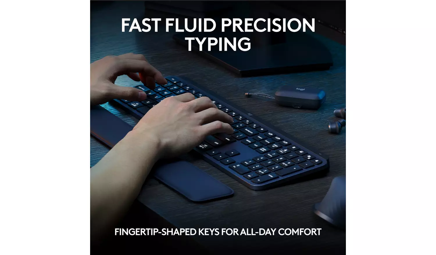 Logitech MX Keys S Wireless Keyboard - Black