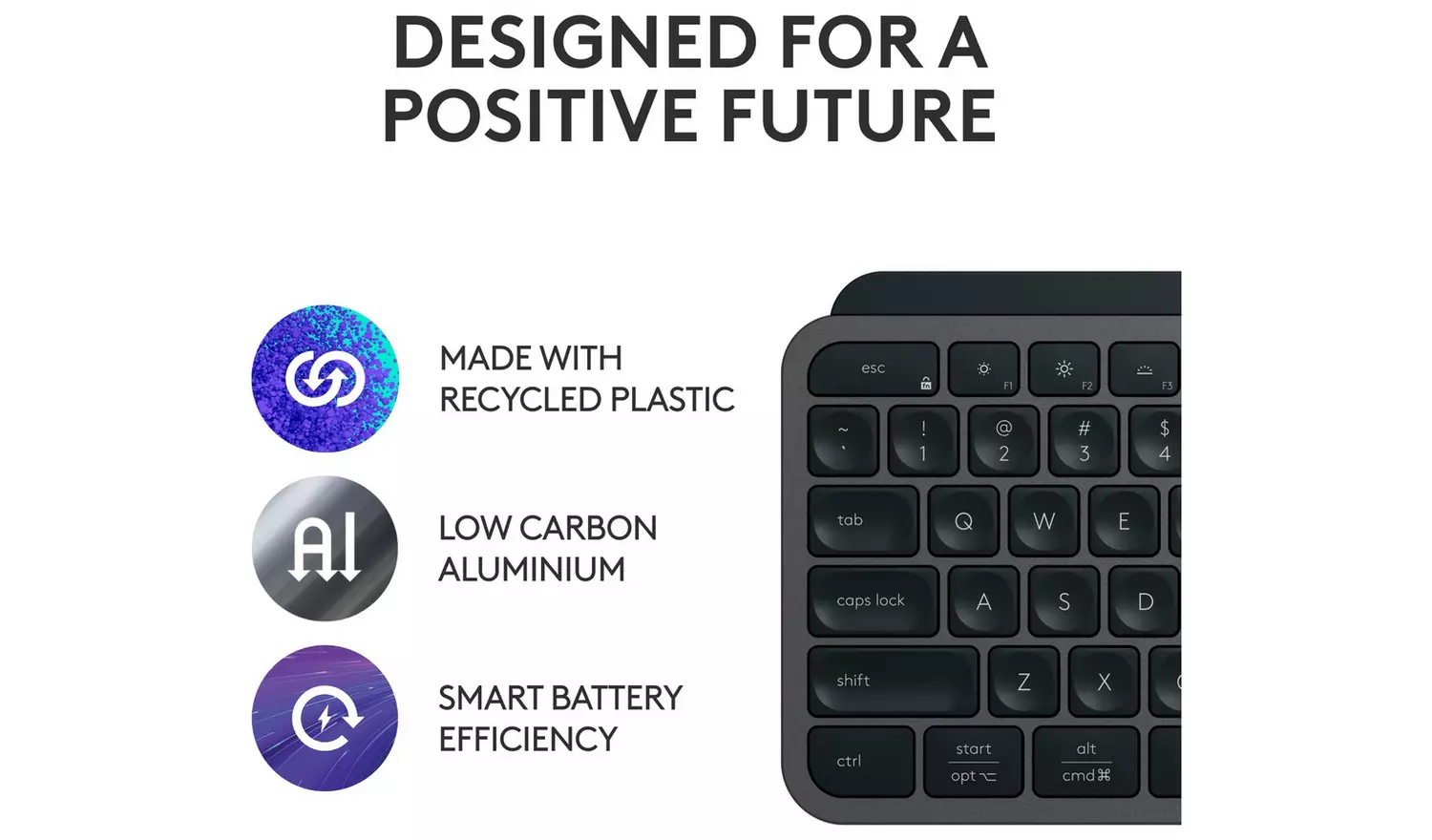 Logitech MX Keys S Wireless Keyboard - Black