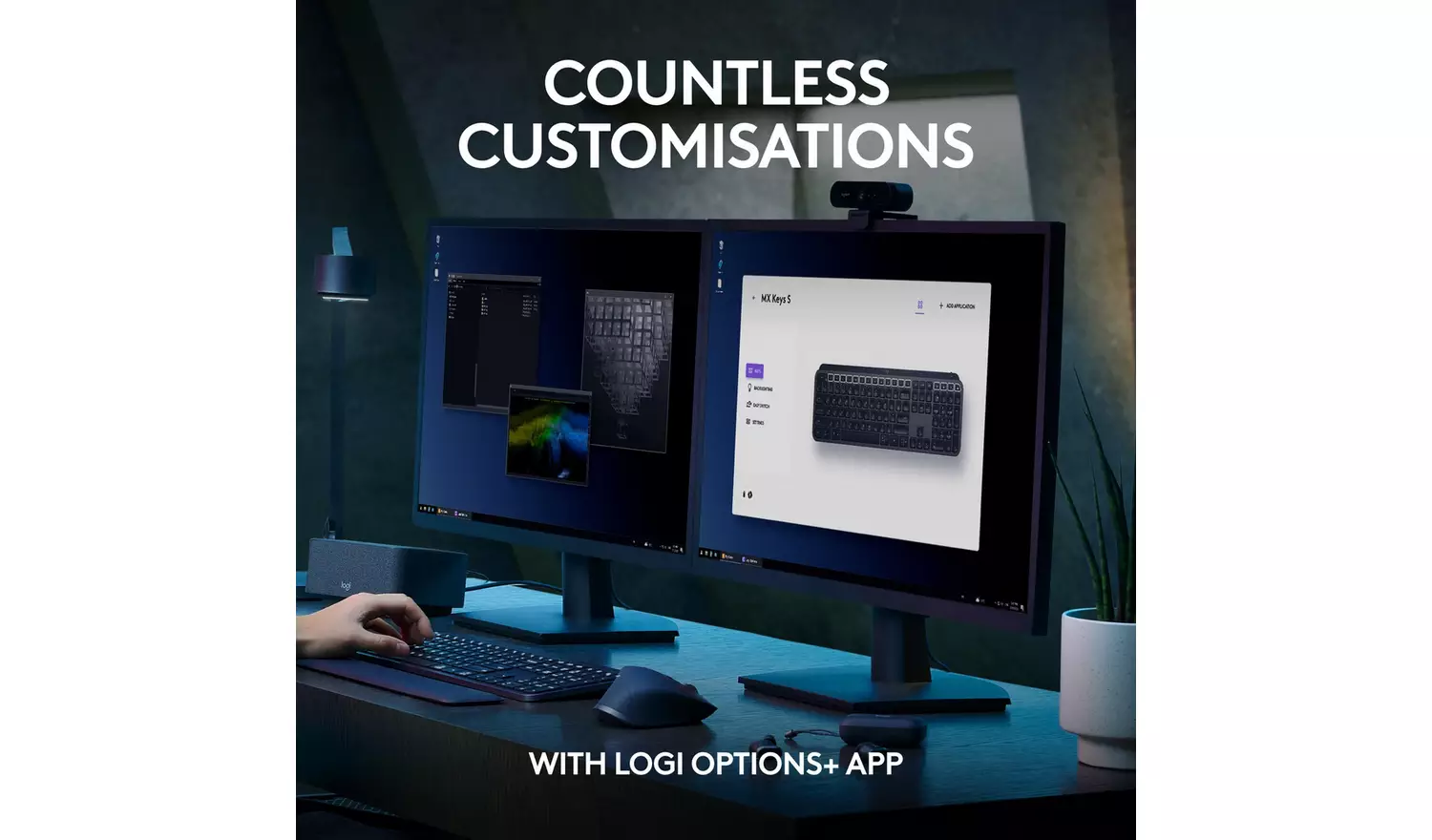 Logitech MX Keys S Wireless Keyboard - Black