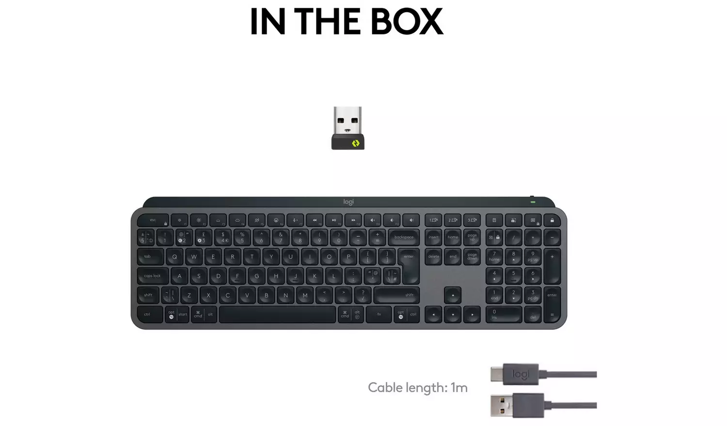 Logitech MX Keys S Wireless Keyboard - Black