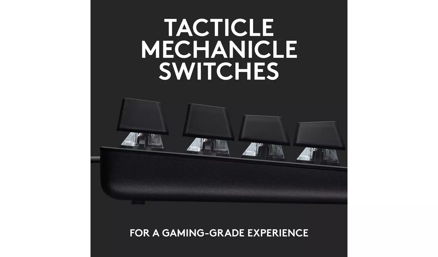 Logitech G413 SE Wired Gaming Keyboard - Black