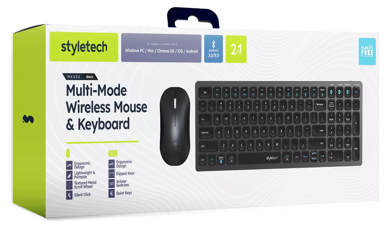 Styletech MK650 Wireless Mouse and Keyboard