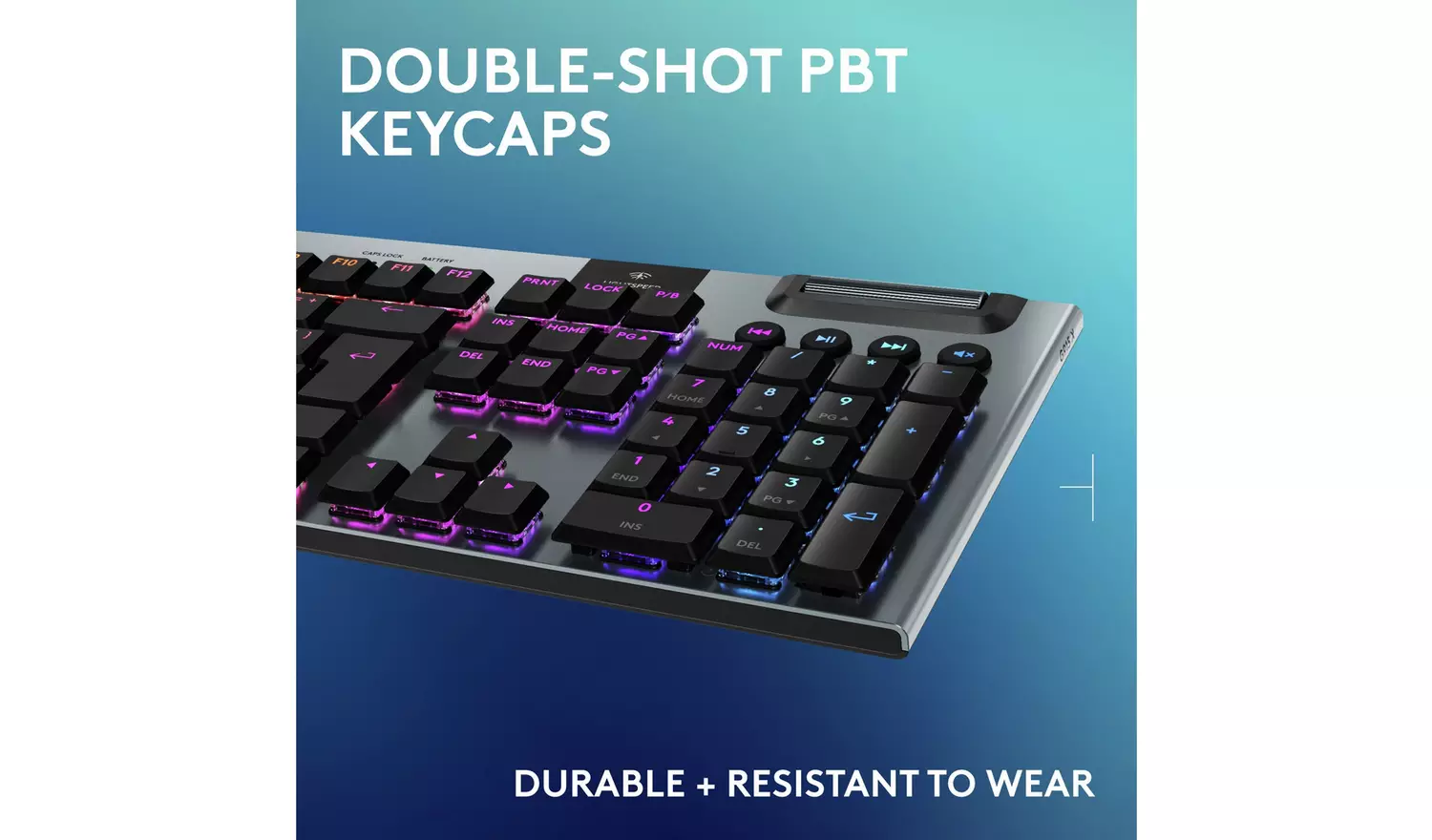 Logitech G915 X Lightspeed Wireless Gaming Keyboard - Black