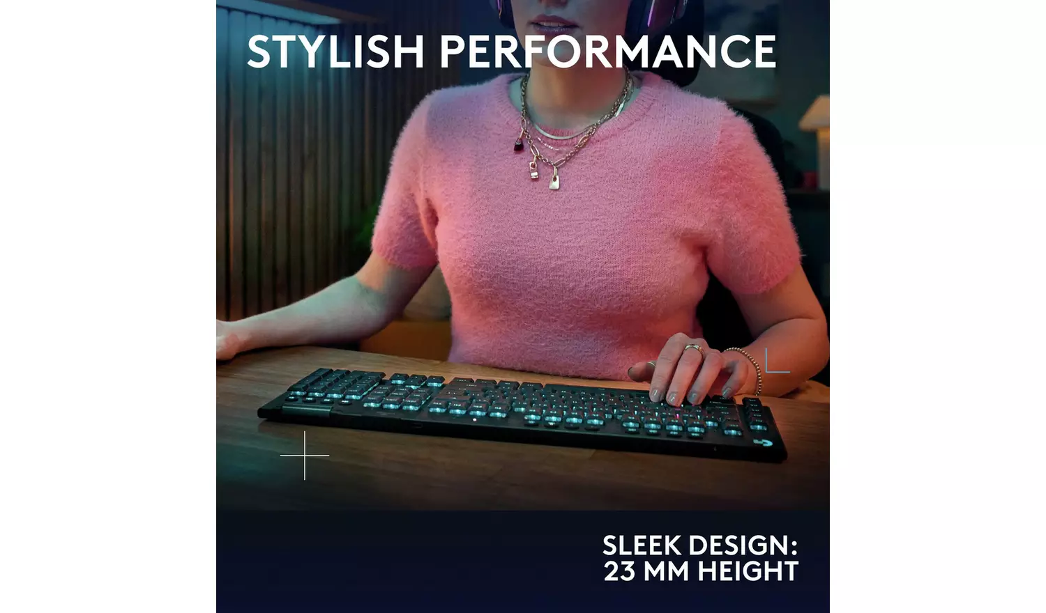 Logitech G915 X Lightspeed Wireless Gaming Keyboard - Black