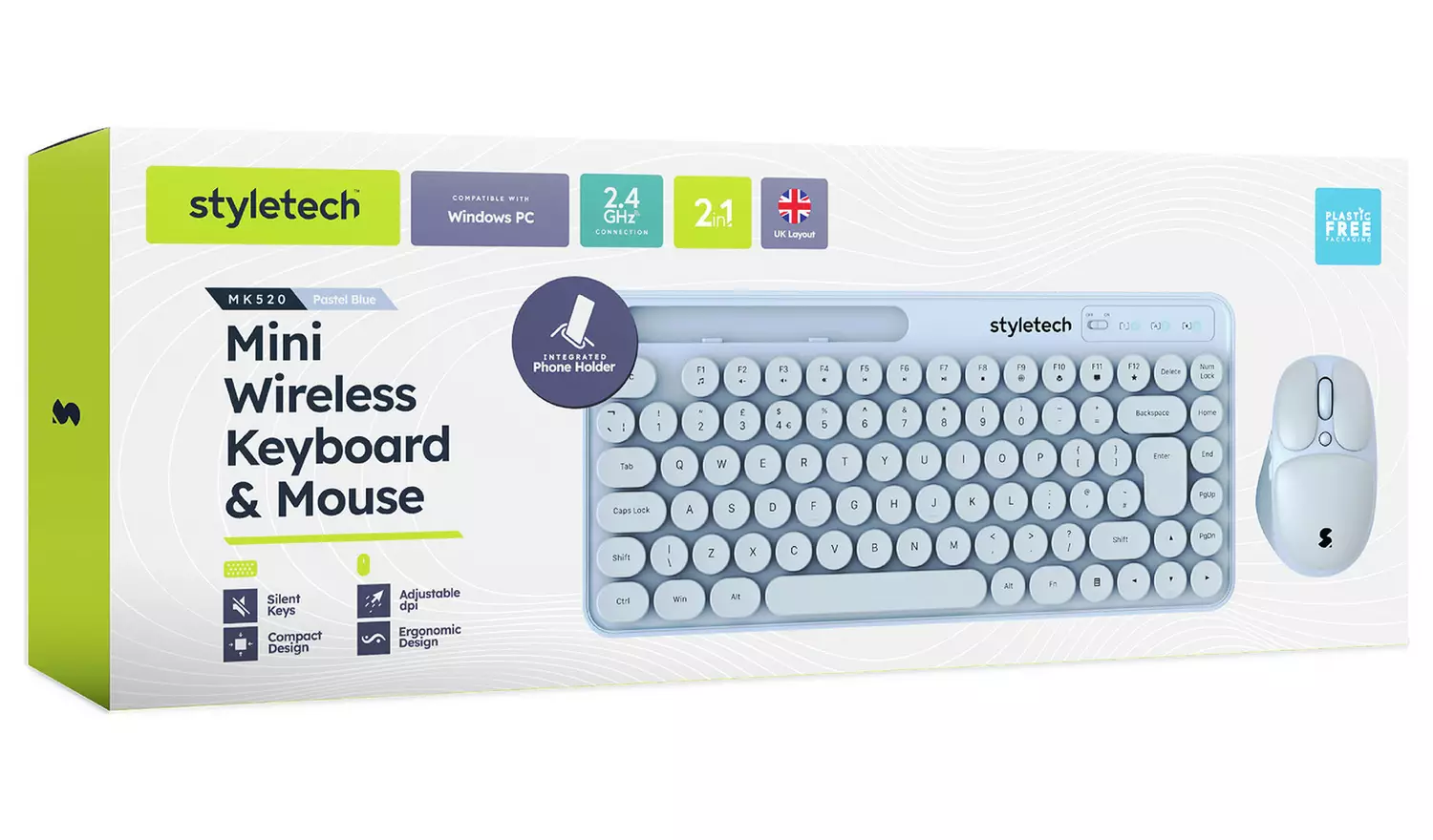 Styletech MK520 Wireless Mouse and Keyboard