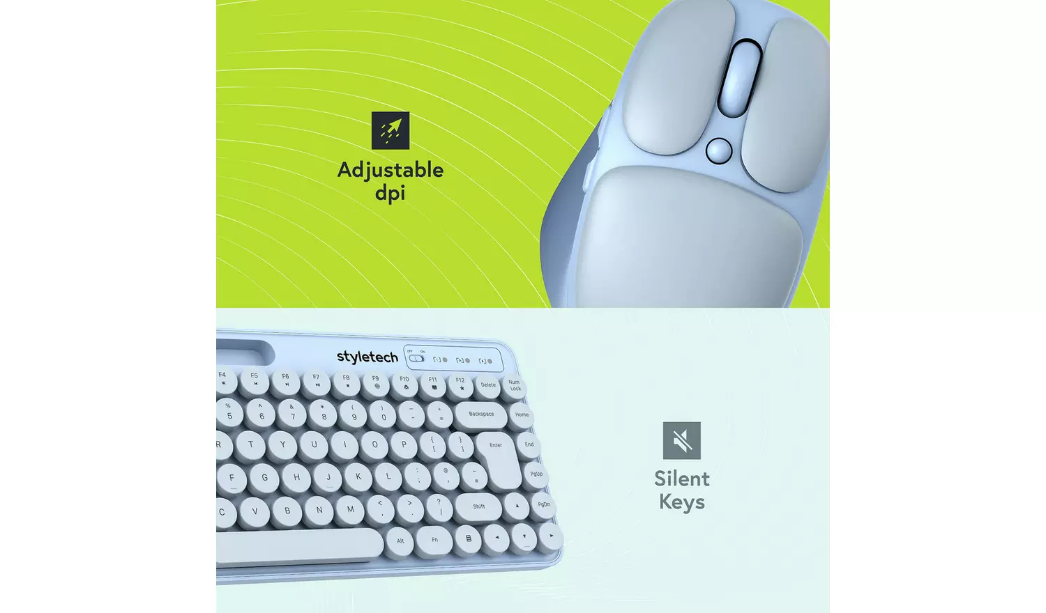 Styletech MK520 Wireless Mouse and Keyboard